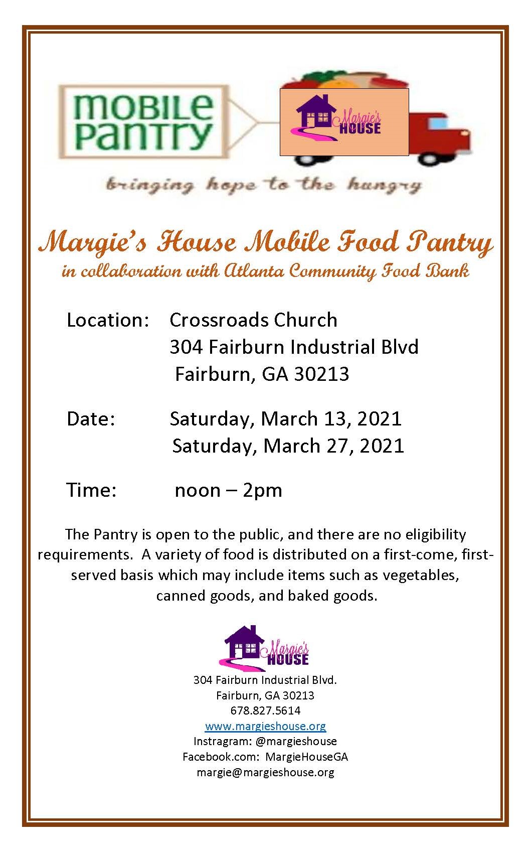 March Food Pantry