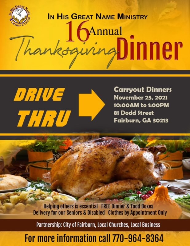 16th Annual Thanksgiving Dinner