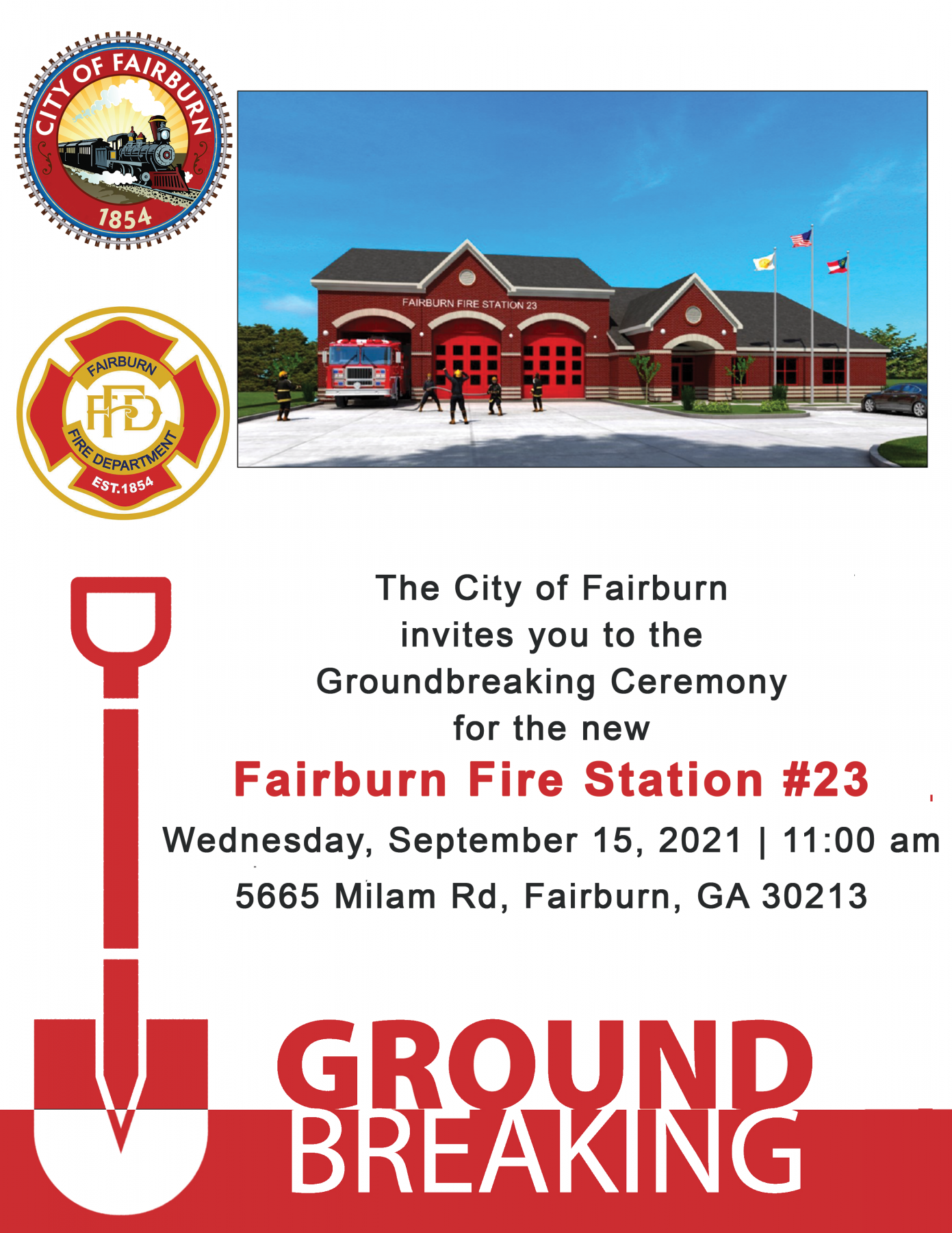 Fire Station 23 Groundbreaking Ceremony