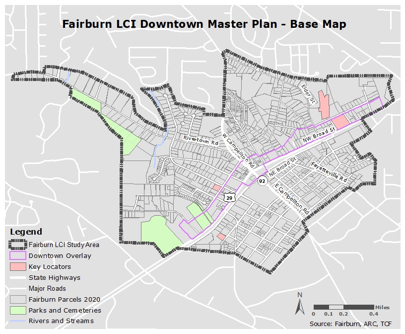 Fairburn LCI Downtown Master Plan - Base Map