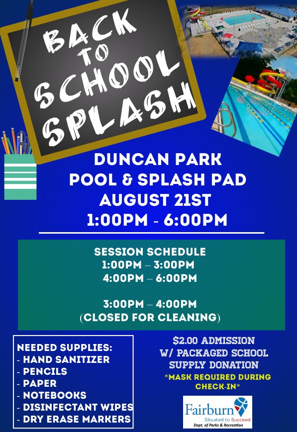 Back to School Splash