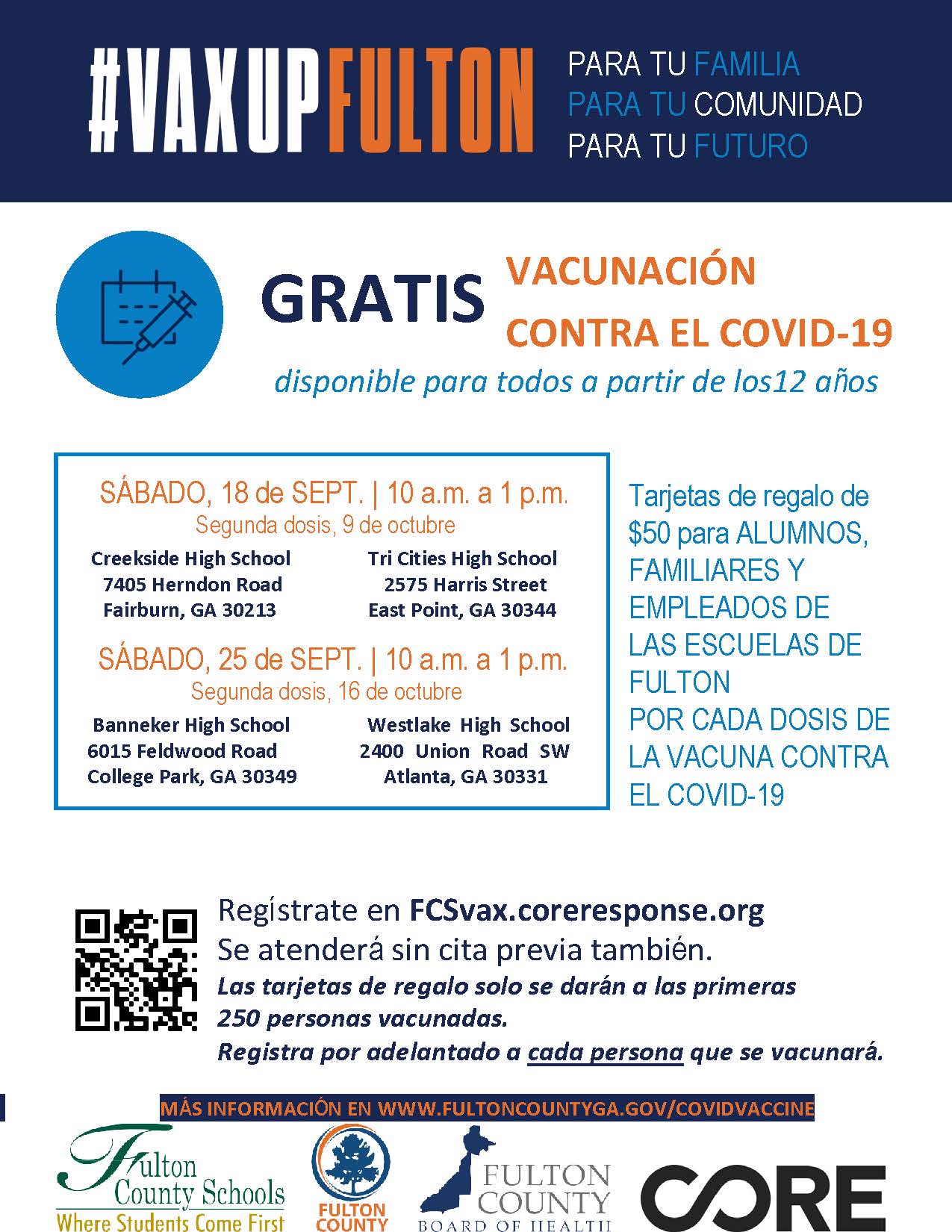 Free COVID Vaccinations